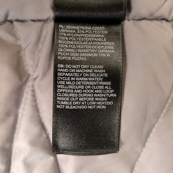 The North‎ Face Womens S Aconcagua 550 Down Puffer Vest Silver Gray Jacket Hike - Picture 9 of 13